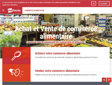 Tablet Screenshot of commerce-alimentation.fr